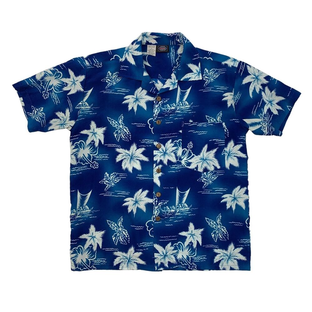 Vintage Maui Trading Company Shirt Mens S Small Hawaiian Floral Camp Button Up